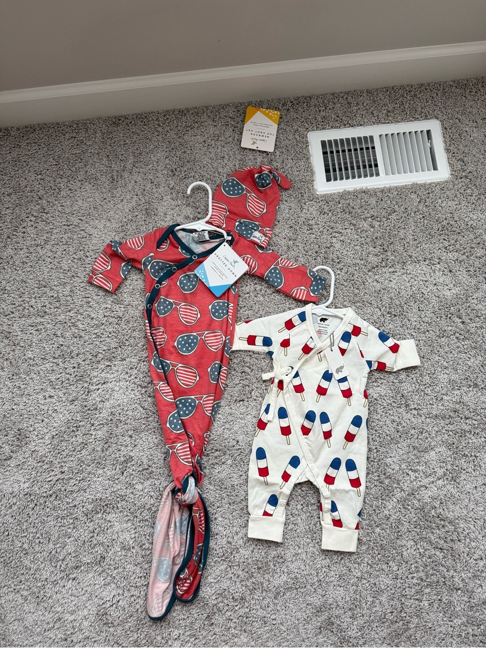 Copper Pearl & Monica and Andy Newborn/0-3 month kimono and tie-gown